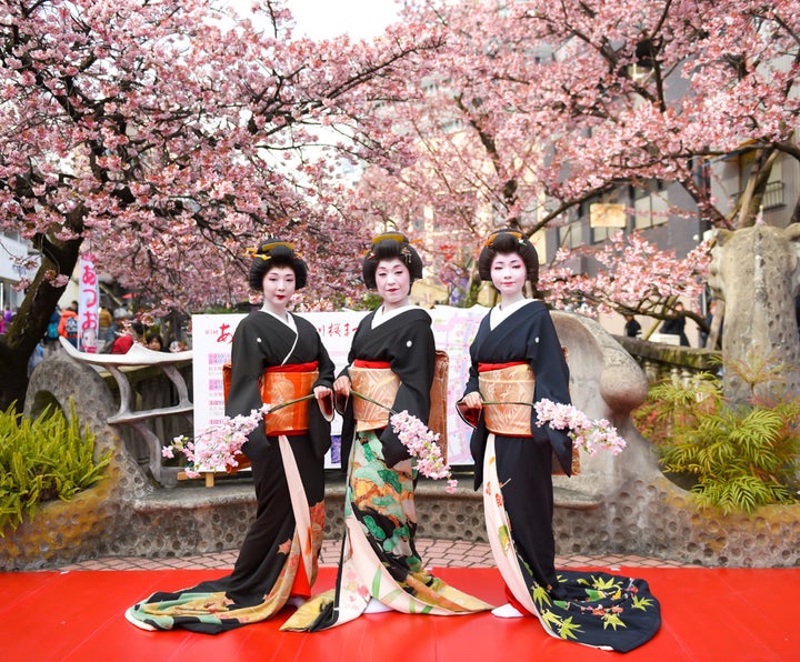 Sakura Festival in Atami, Japan