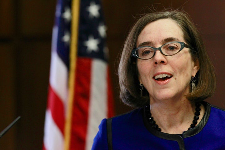 Gov. Kate Brown (D) is charging ahead with expanded health care coverage, fighting climate change, respecting transgender people and cracking down on racial profiling -- everything that President Donald Trump loves. Not.