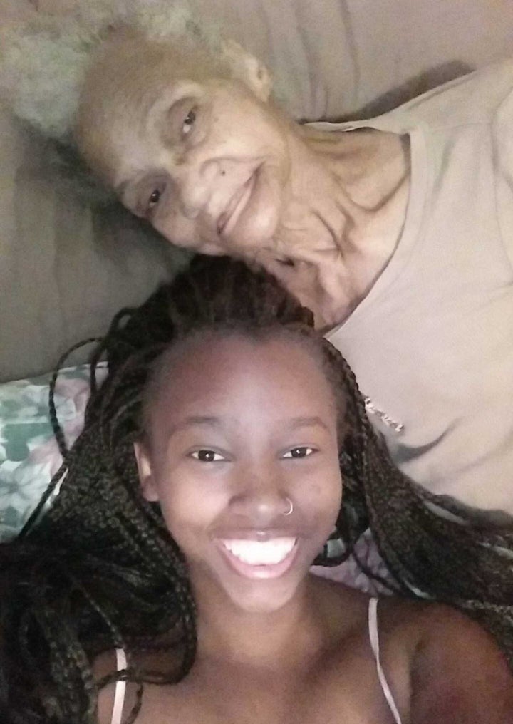 The author and her grandmother.