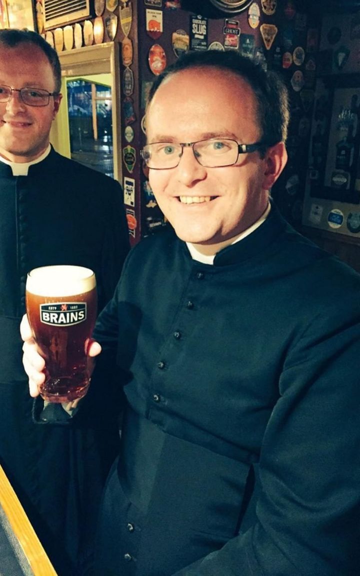 Thankfully the priests were beckoned back to the pub and given a round on the house 