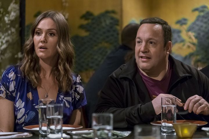 Erinn Hayes and Kevin James in the first season of "Kevin Can Wait."