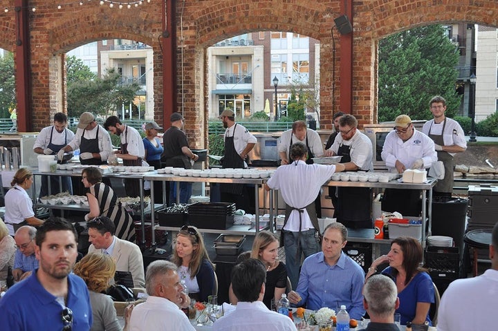 <p>Many Euphoria Greenville events feature chefs from throughout the south cooking in the same kitchen.</p>
