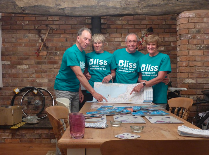 L-R: Steve Wilshaw, Christine Johnson, Hugh Carmichael and Kathy Carmichael.