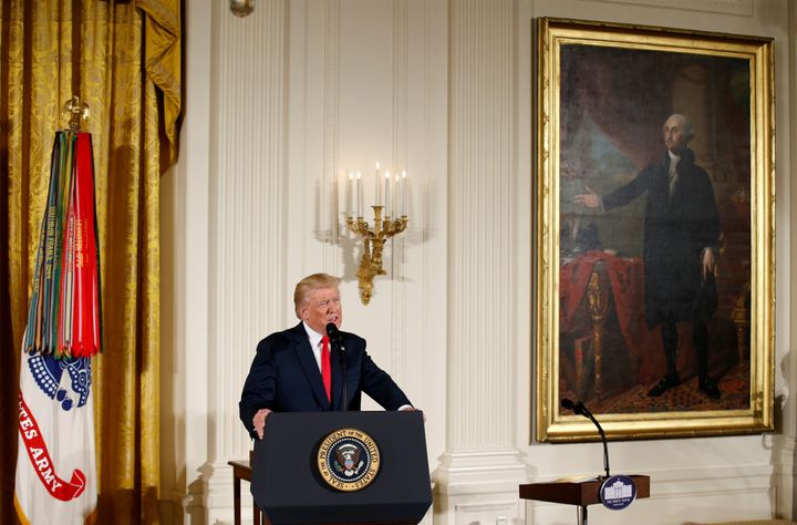 President Donald Trump at the White House July 31, 2017.
