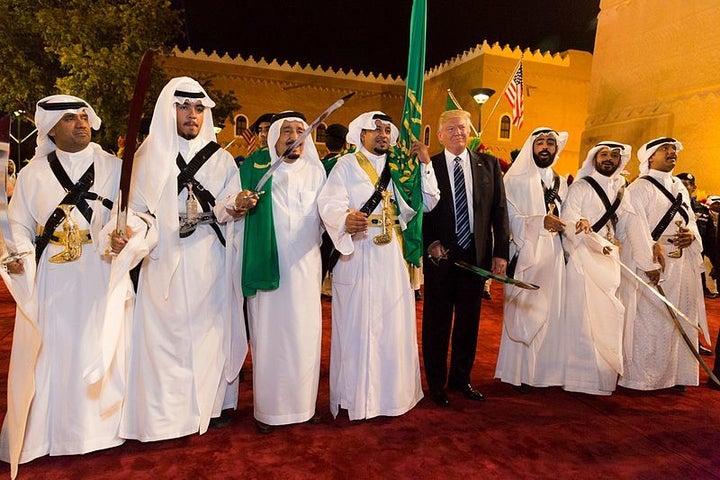 U.S. President Donald Trump and Saudi King Salman in Riyadh, <a rel="nofollow" href="https://en.wikipedia.org/wiki/File:Donal