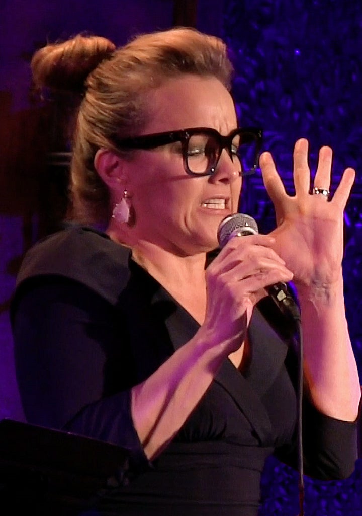 <p>Alice Ripley as Mrs. Livingston at 54 Below </p>