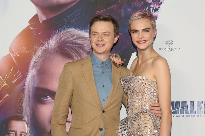 Actor Dane DeHaan and actress Cara Delevingne attend the 'Valerian And The City Of A Thousand Planets' Mexico City premiere.