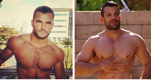 <p>Side by side of Israeli model Almog Gabay and Shervin Roohparvar</p>