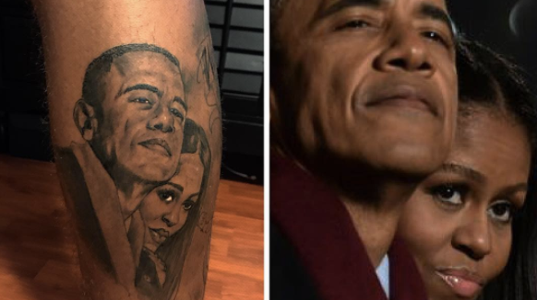Football Player Shows His Love For The Obamas With An Epic Tattoo Huffpost Life