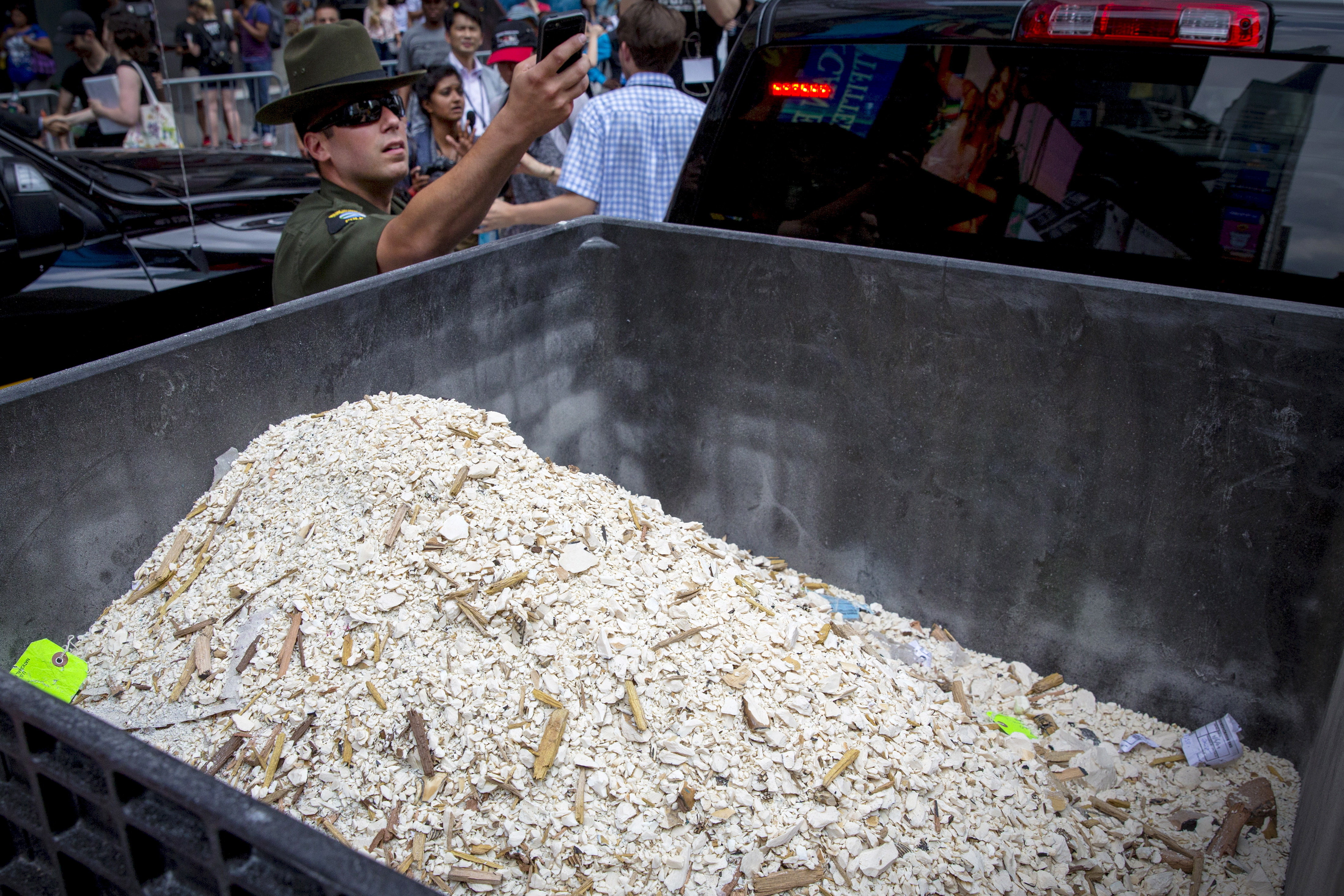 NY  crushes tons of confiscated ivory in Central Park