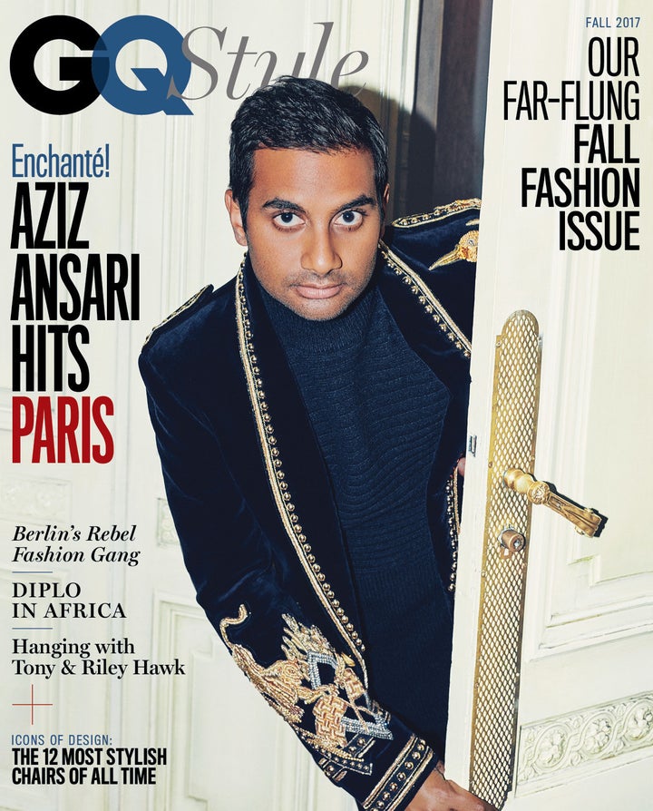 Aziz Ansari on the cover of GQ Style.