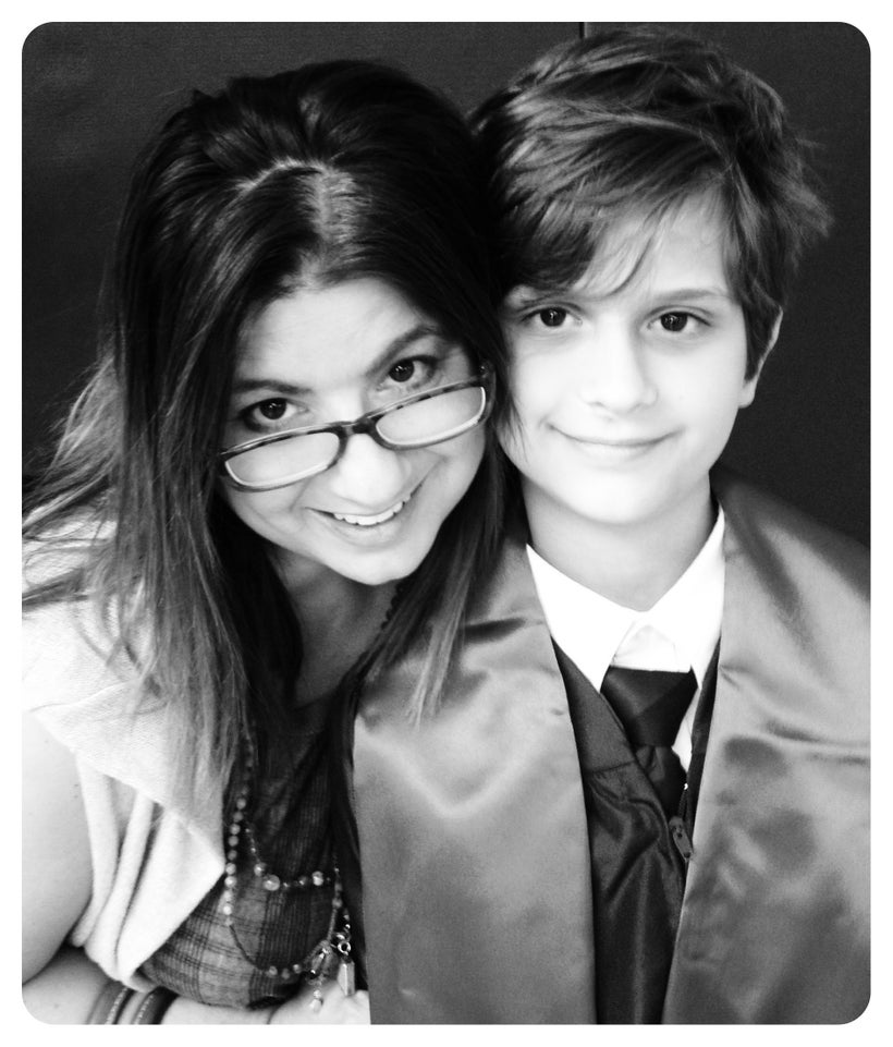 Georgia and her son.