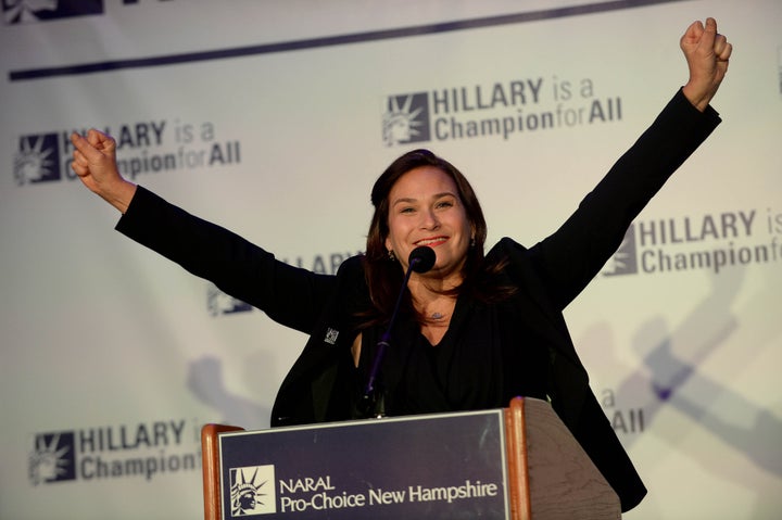 Ilyse Hogue, president of NARAL Pro-Choice America, and other abortion rights advocates have sharply criticzed the Democratic