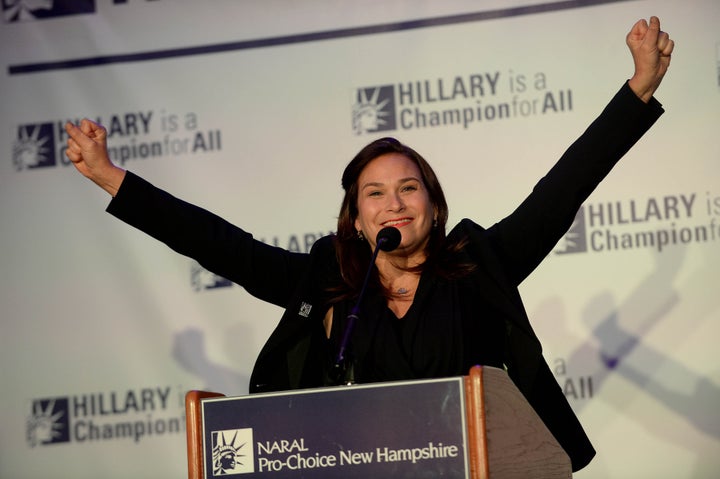 Ilyse Hogue, president of NARAL Pro-Choice America, and other abortion rights advocates have sharply criticzed the Democratic Congressional Campaign Committee's recruitment strategy. 