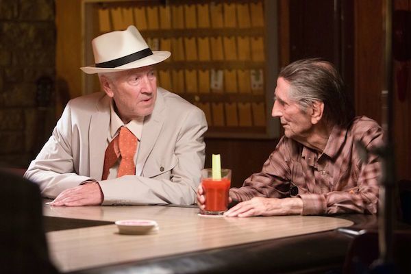 David Lynch and Harry Dean Stanton in a still from ‘Lucky’