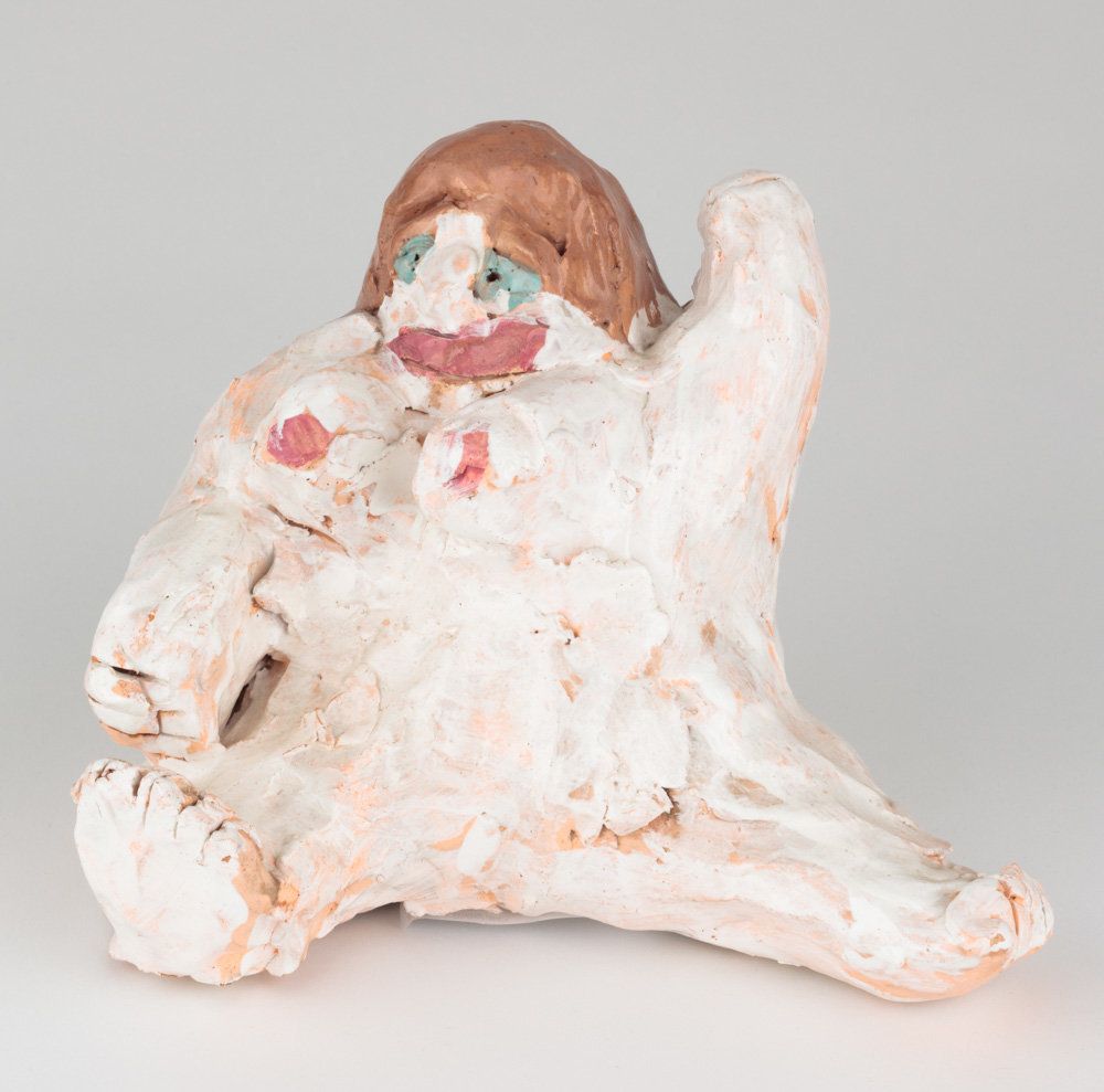 Andrew Bixler, glazed ceramic sculpture, 9 by 9 by 7 inches