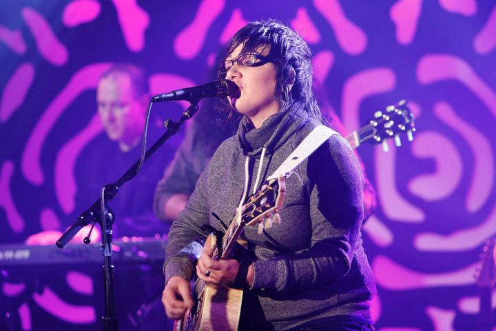 Xolie Morra and the Strange Kind lead singer Xolie Morra Colgey, who has autism, performing on "Jimmy Kimmel Live." Her focus remains the same: Removing the anxiety around her own sensory triggers, which include making eye contact.