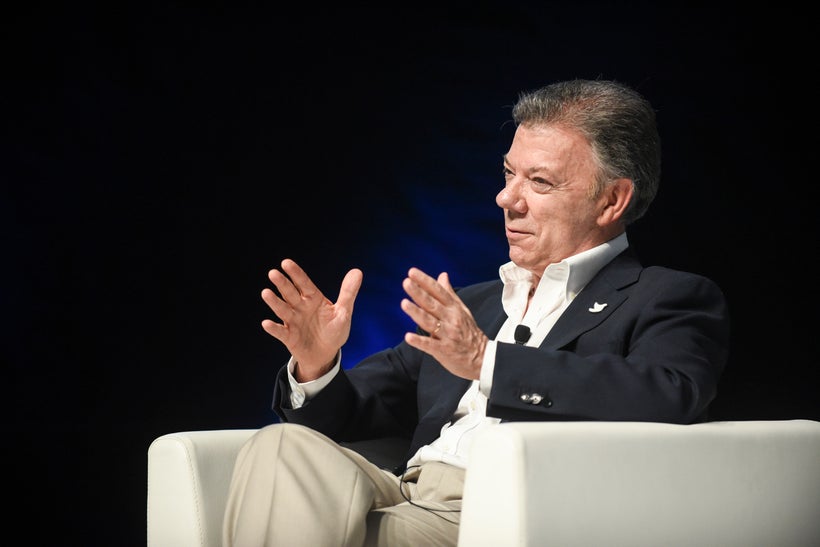 At the 2017 Cannes Lions International Festival of Creativity, Colombian President and Nobel Laureate Juan Manuel Santos shar