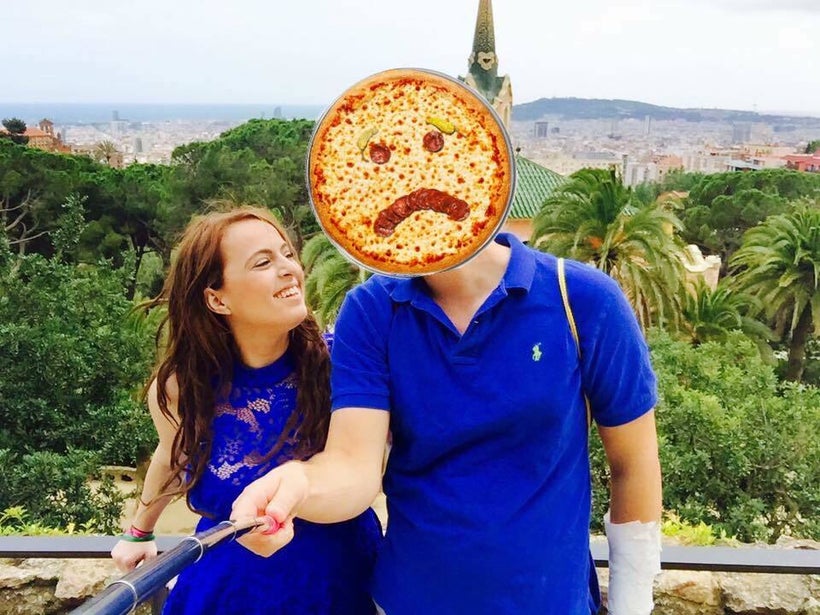 <strong>Sad about the cheating, not about the pizza.</strong>