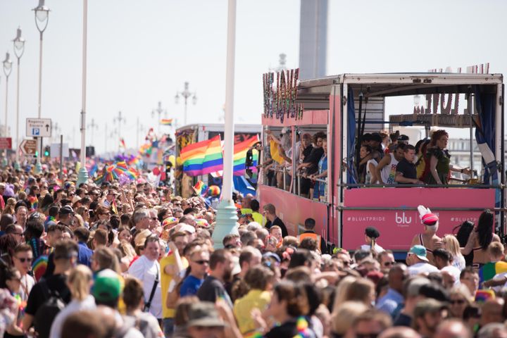 Some 300,000 people attended Brighton Pride on Saturday