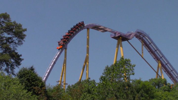 Apollo’s Chariot, one of the signature rides at Busch Gardens