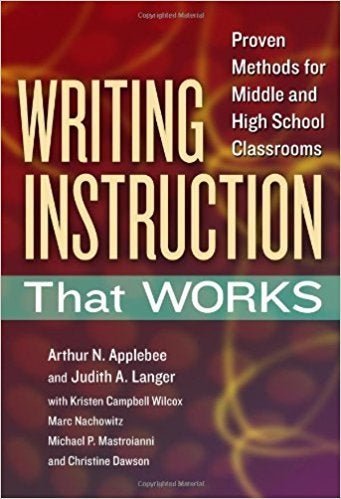 Applebee and Langer have conducted research over decades and examined both what happens with writing in classrooms and why.