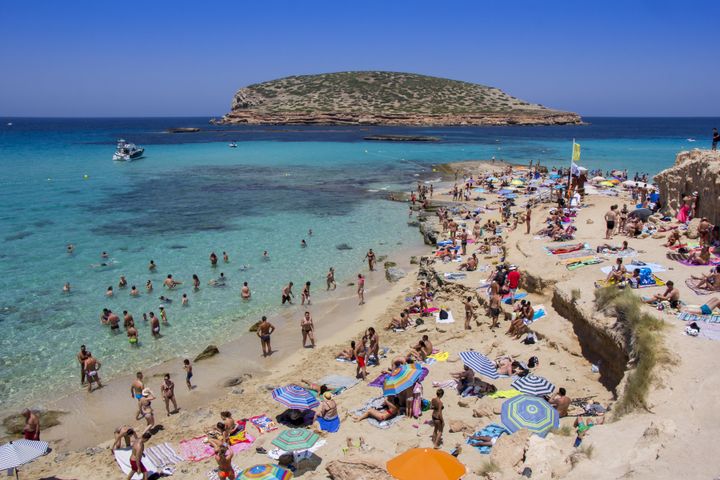 A British tourist has died in Ibiza after reportedly falling through the skylight of a building in San Antonio.