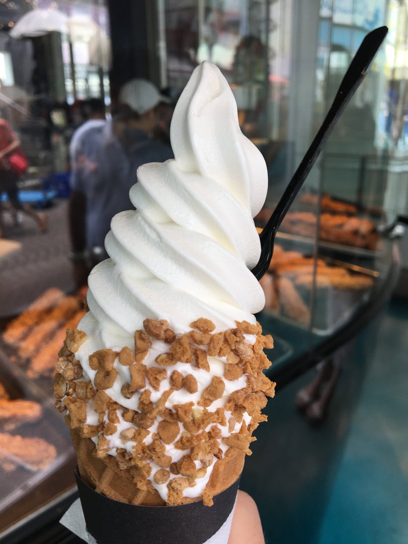 Zaku Zaku serves soft cream with a sweet crunch.