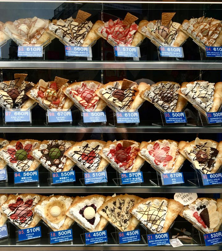 A few — really this is not all — of the crepes available to attack your glucose levels.