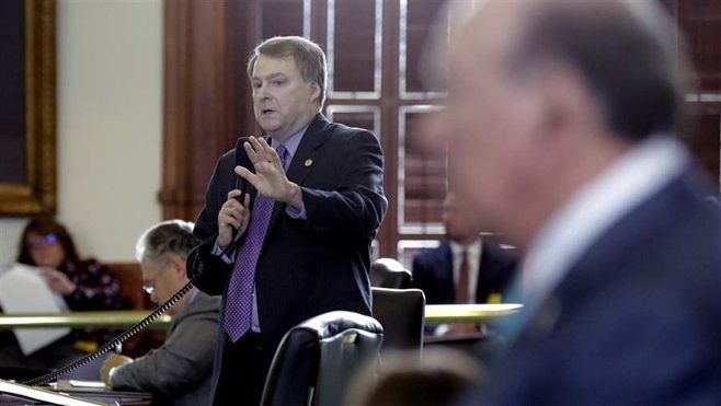 Texas state Sen. Brian Birdwell, a Republican, debates a call for a "convention of states" to amend the U.S. Constitution. Although many amendment topics have been proposed, the most popular one would require the federal government to balance its budget.