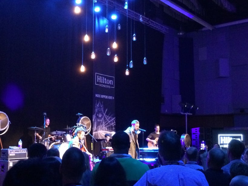 OneRepublic performs at Abbey Road Studios in London.
