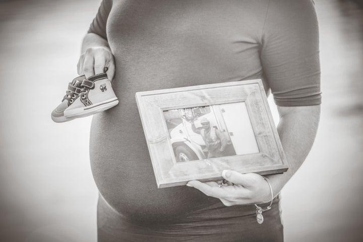 “As she opened up you could feel what she was going through: the pain, her loss, but then also her happiness for her new bundle of joy she was going to welcome soon into the world,” the photographer said.