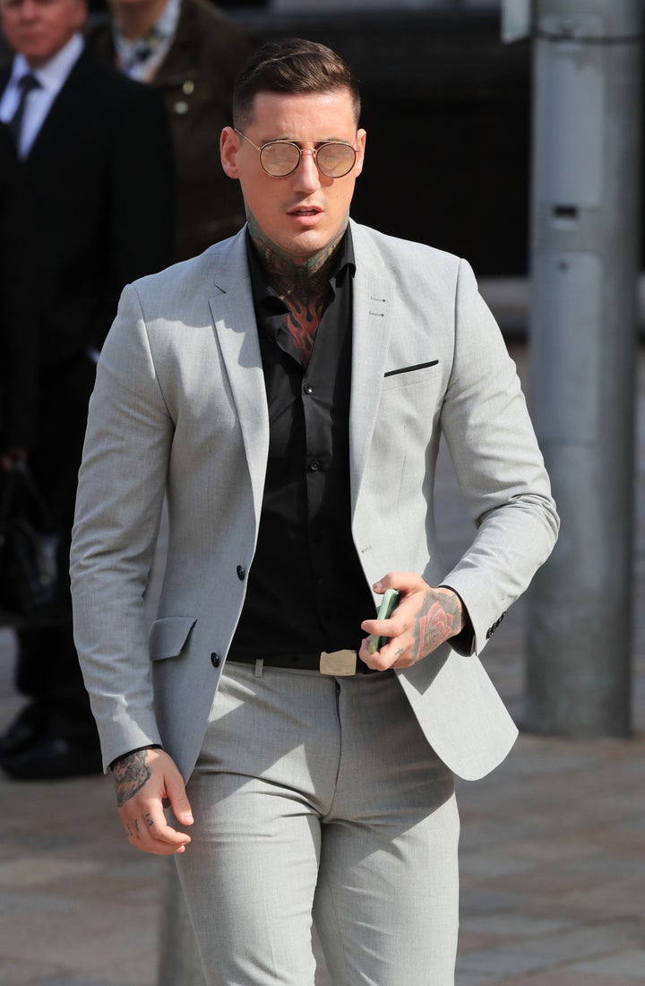 <strong>Jeremy arriving in court</strong>