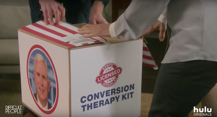 A "Conversion Therapy Kit" from "Difficult People" Season 3.