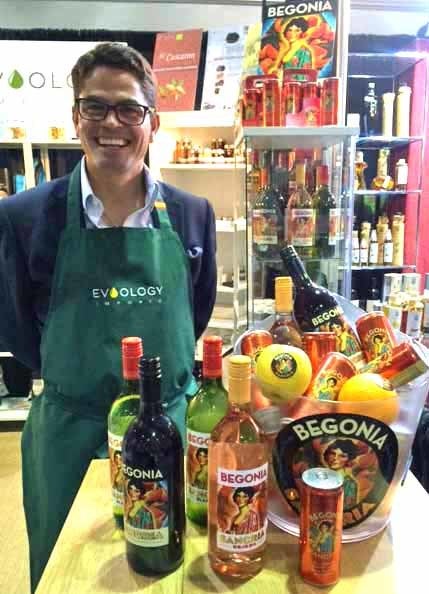 <p>Begonia Sangria’s Patrick Mata at the Summer Fancy Foods Show</p>