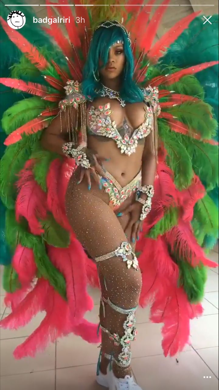 Rihanna Blesses Internet With Iconic Crop Over Festival Look Huffpost Entertainment