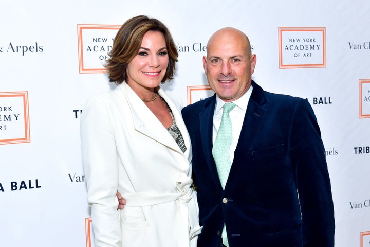 Luann de Lesseps and Tom D'Agostino in April 2017.