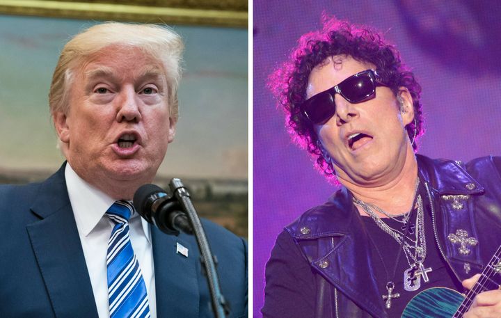 Journey founding member Neal Schon called out his bandmates after they paid a visit to The White House. 