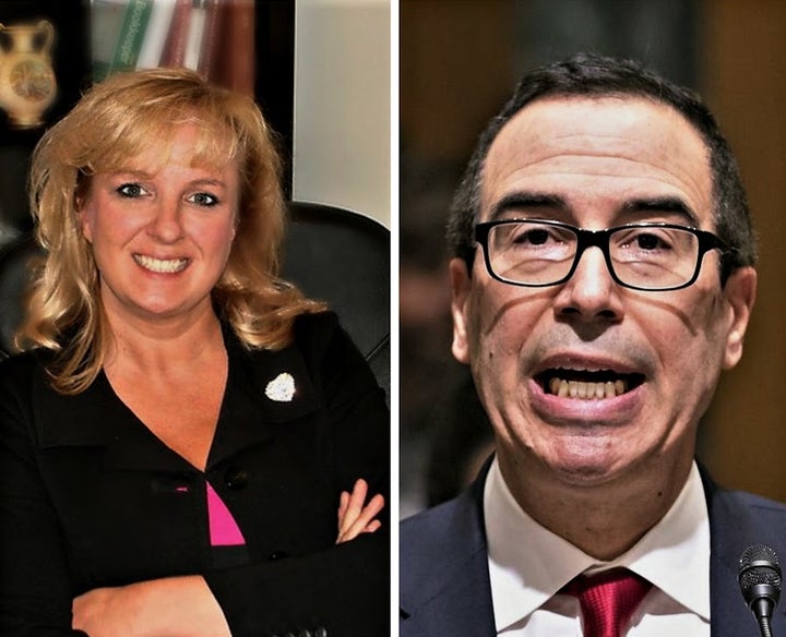 <p>Linda Tirelli/Steven Mnuchin</p>