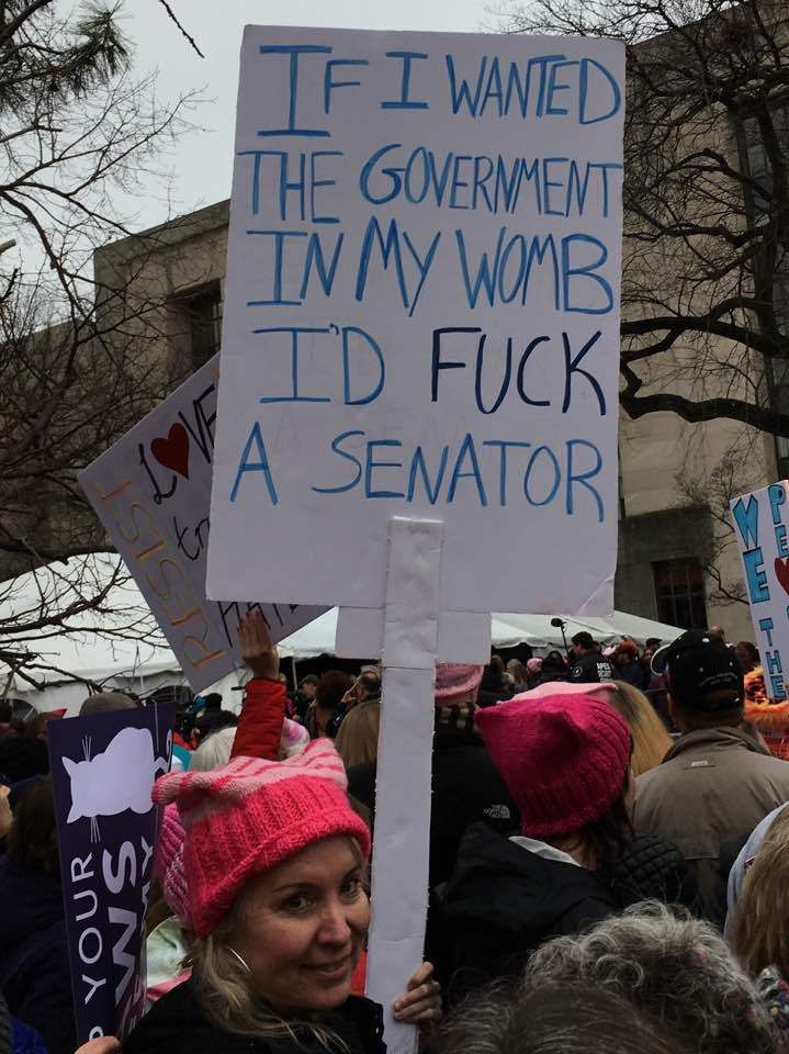 Spotted at the Women’s March on Washington.