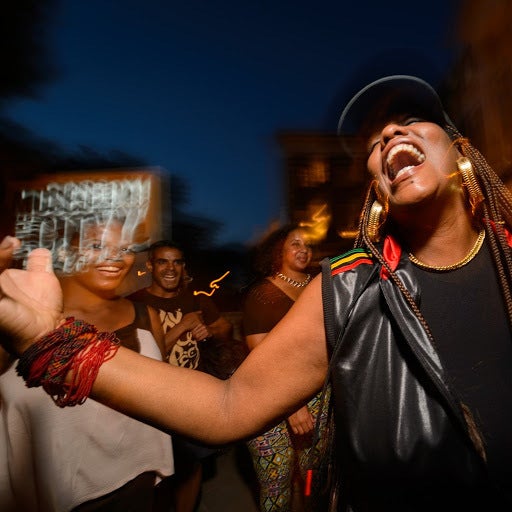 <a rel="nofollow" href="https://www.thatgirlorange.com/" target="_blank">That Girl Orange </a>dancing my ass off at The Museu