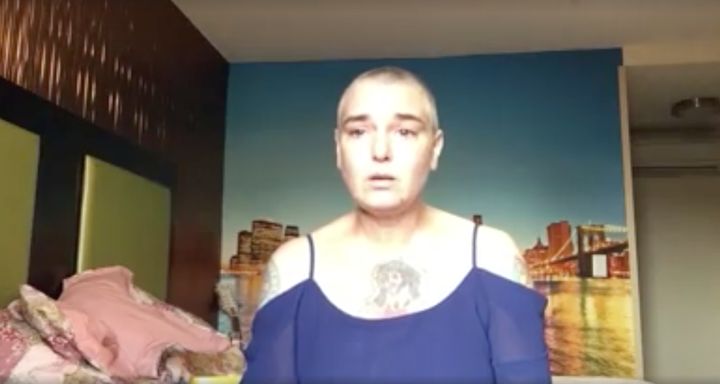 Sinéad O'Connor in her Facebook video