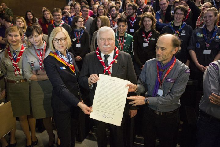 Lech Walesa supports candidacy of Poland to host World Scout Jamboree