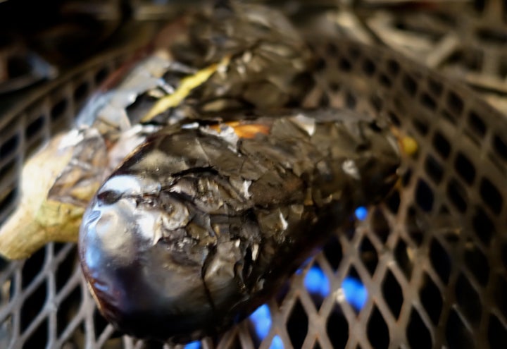 <p>Char them well: the smoky flavor is important</p>