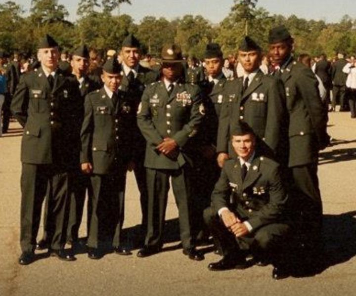 Josh Marsden (far left) credits the military with giving him the grounding to become a successful entrepreneur. 