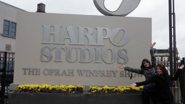 Attending the Oprah Winfrey show in Chicago.