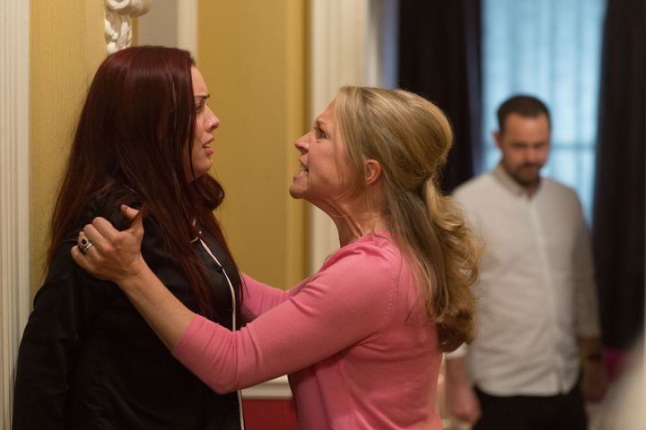 <strong>Linda learned Mick and Whitney had kissed in Tuesday's 'EastEnders'</strong>