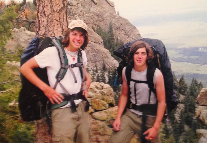 Steve Grand (right) and his brother hiking (photo provided by Steve Grand)