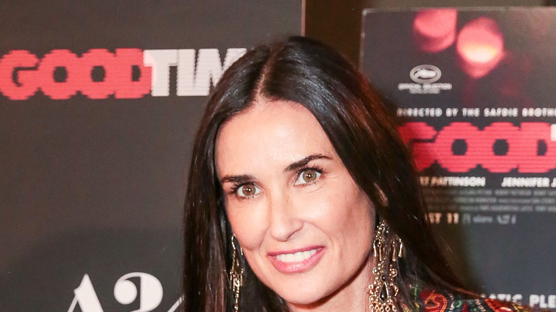 You Can't Miss Demi Moore On The Red Carpet In A Bright Boho Dress ...
