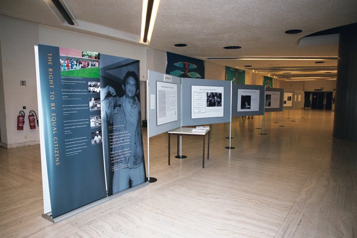 Photo exhibition at UN Palais des Nations in Geneva in August 2003